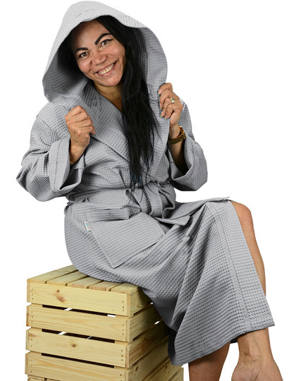Robezz® Waffle Bathrobe With Hood