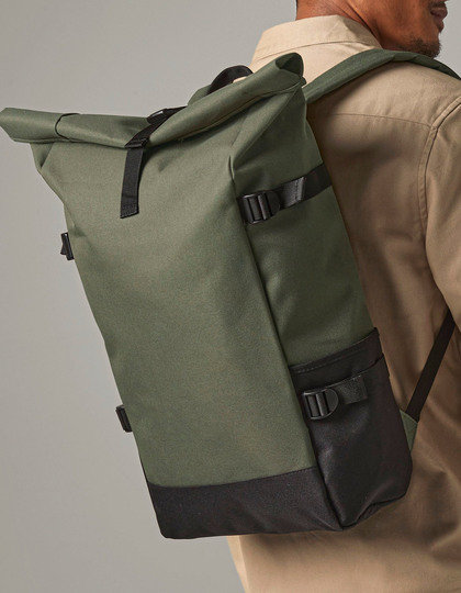 Block Roll-Top Backpack