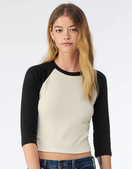 Women´s Micro Rib 3/4 Raglan Baby Tee