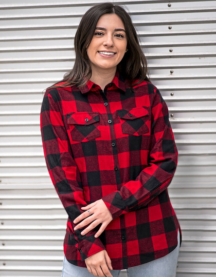 Ladies´ Woven Plaid Flannel Shirt