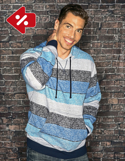 Printed Striped Marl Pullover