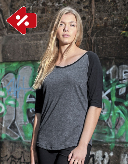 Ladies´ 3/4 Contrast Raglan Tee