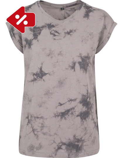 Ladies Batik Dye Extended Shoulder Tee