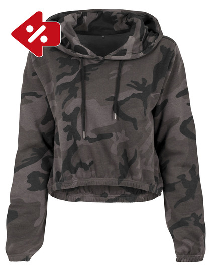 Ladies Camo Cropped Hoody
