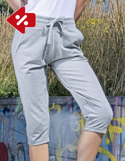 Ladies` Terry 3/4 Jogging Pants