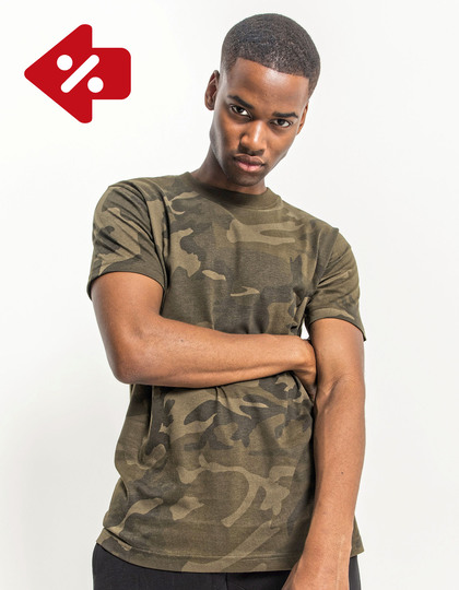 Camo Round Neck Tee