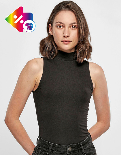 Ladies Sleeveless Turtleneck Body