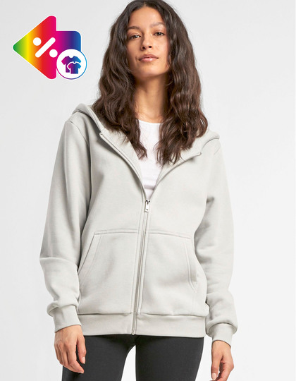 Ladies Fluffy Zip Hoody