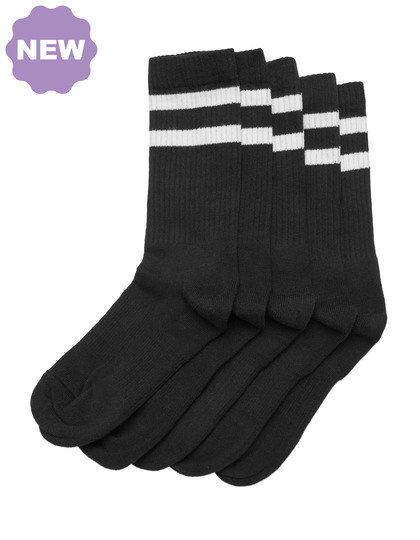 Double Stripe Socks (5-Pack)