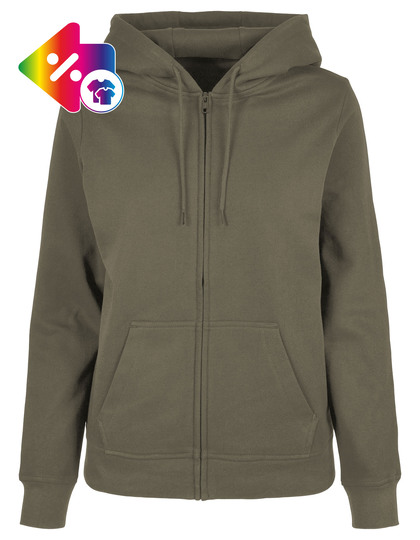 Ladies Basic Zip Hoody