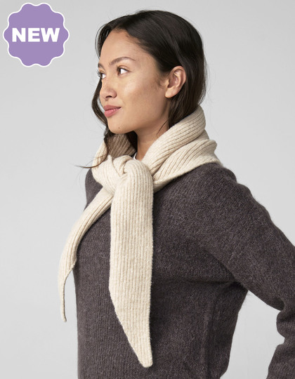 Knitted Triangle Scarf