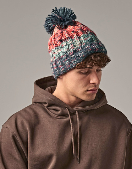 Corkscrew Pom Pom Beanie