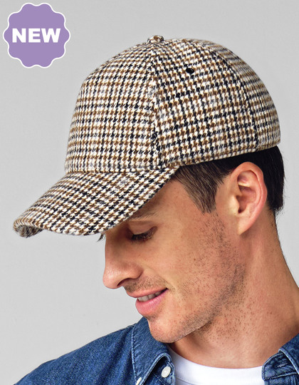 Wool Blend Check Cap