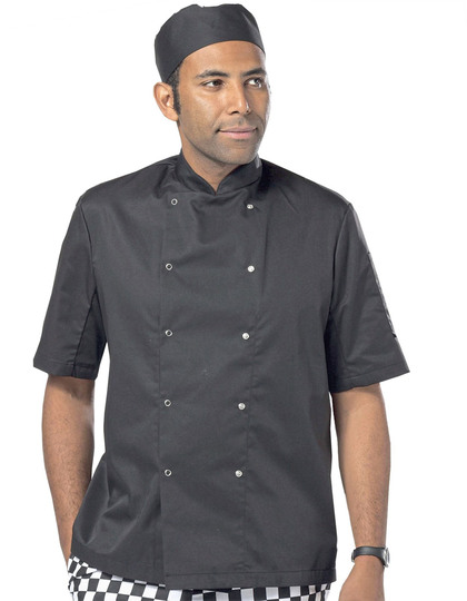 Short Sleeve Snap Stud Fastening Jacket