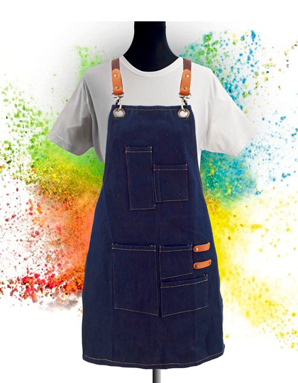 Kinderlatzschürze Denim