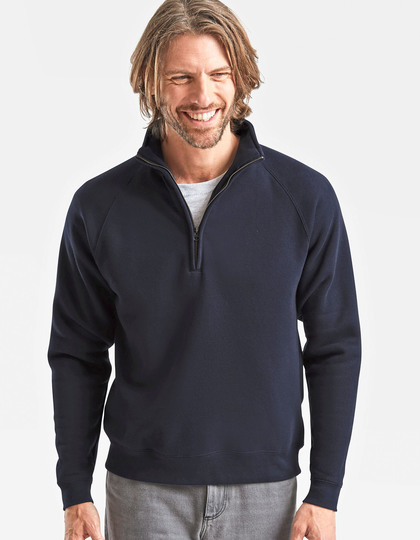 Premium Zip Neck Raglan Sweat