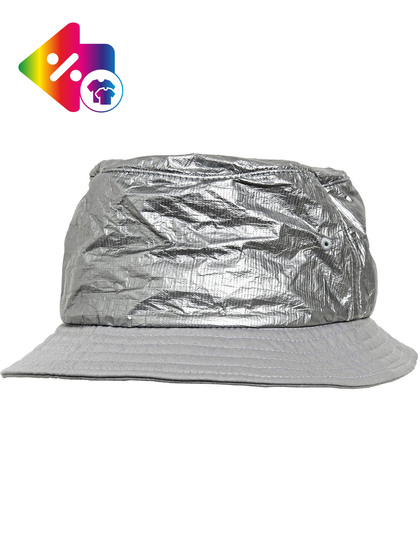 Crinkled Paper Bucket Hat