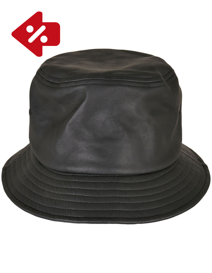 Imitation Leather Bucket Hat