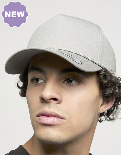 YP Classics Retro Cotton Blend 5-Panel Snapback Cap with Braided Rope