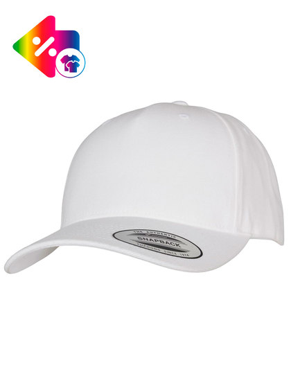 YP Classics 5-Panel Premium Curved Visor Snapback Cap