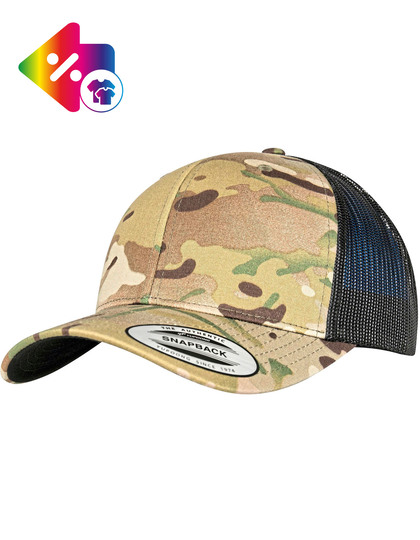 Retro Trucker Multicam Cap