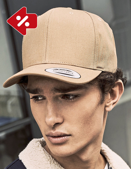 6-Panel Curved Metal Snap Cap