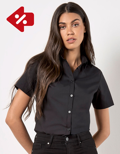 Women´s Tailored Fit Poplin Shirt Short Sleeve