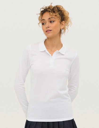 Women´s Long-Sleeve Piqué Polo Shirt Perfect
