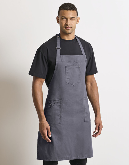 Cotton Chino Bib Apron