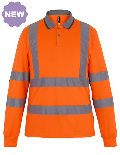 Hi-Vis Pro Contract Long-Sleeved Polo Shirt (Class 3)