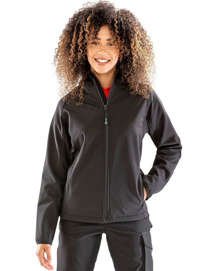 Women´s Recycled 3-Layer Printable Hooded Softshell Jacket