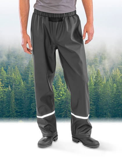 Prism PU Waterproof Trouser with Reflective Bands & Recycled Backing