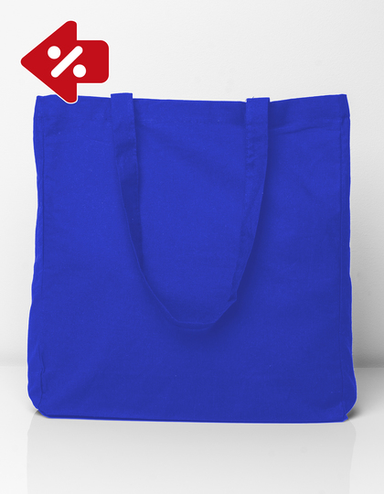 Cotton Bag Side Fold Long Handles